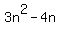 3n%5E2-4n