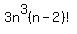 3n%5E3%28n-2%29%21