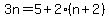 3n+=+5%2B2%28n%2B2%29