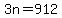3n+=+912