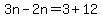 3n-2n=3%2B12