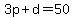 3p%2Bd=50