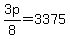 3p%2F8=3375