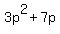 3p%5E2+%2B+7p