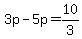 3p-5p=10%2F3