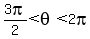 3pi%2F2%3Ctheta%3C2pi