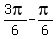 3pi%2F6+-+pi%2F6