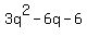 3q%5E2-6q-6