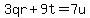 3qr%2B9t=7u