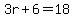3r%2B6=18