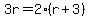 3r=2%28r%2B3%29