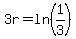 3r=ln%281%2F3%29