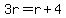 3r=r%2B4