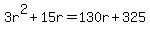 3r%5E2%2B15r=130r%2B325