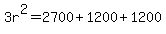 3r%5E2=2700%2B1200%2B1200
