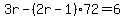 3r-%282r-1%2972=6