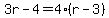 3r-4=4%28r-3%29
