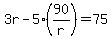 3r-5%2890%2Fr%29=75