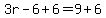 3r-6%2B6=9%2B6