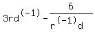 3rd%5E-1-6%2F%28r%5E-1d%29