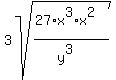 3sqrt%28%2827%2Ax%5E3%2Ax%5E2%29%2F%28y%5E3%29%29+