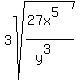 3sqrt%28%2827x%5E5%29%2F%28y%5E3%29%29+
