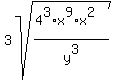 3sqrt%28%284%5E3%2Ax%5E9%2Ax%5E2%29%2Fy%5E3%29