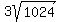 3sqrt%281024%29