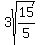 3sqrt%2815%2F5%29