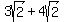 3sqrt%282%29%2B4sqrt%282%29