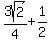 3sqrt%282%29%2F4+%2B+1%2F2