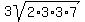 3sqrt%282%2A3%2A3%2A7%29