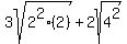 3sqrt%282%5E2%282%29%29%2B2sqrt%284%5E2%29