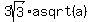 3sqrt%283%29%2Aasqrt%28a%29