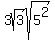 3sqrt%283%29sqrt%285%5E2%29