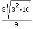 3sqrt%283%5E2+%2A+10%29%2F9