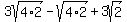 3sqrt%284%2A2%29-sqrt%284%2A2%29%2B3sqrt%282%29
