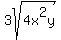 3sqrt%284x%5E2y%29