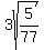 3sqrt%285%2F77%29