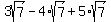 3sqrt%287%29+-+4%2Asqrt%287%29+%2B+5%2Asqrt%287%29