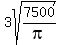 3sqrt%287500%2Fpi%29