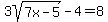 3sqrt%287x-5%29+-4=8+
