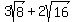 3sqrt%288%29+%2B+2sqrt%2816%29