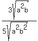 3sqrt%28a%5E2b%29%2F%285sqrt%28a%5E2b%5E2%29%29