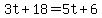 3t%2B18=5t%2B6