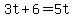 3t%2B6=5t
