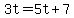 3t=5t%2B7