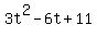 3t%5E2-6t%2B11