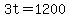 3t+=+1200