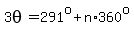 3theta=291%5Eo%2Bn%2A360%5Eo